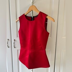 ZARA TOP - Red satin